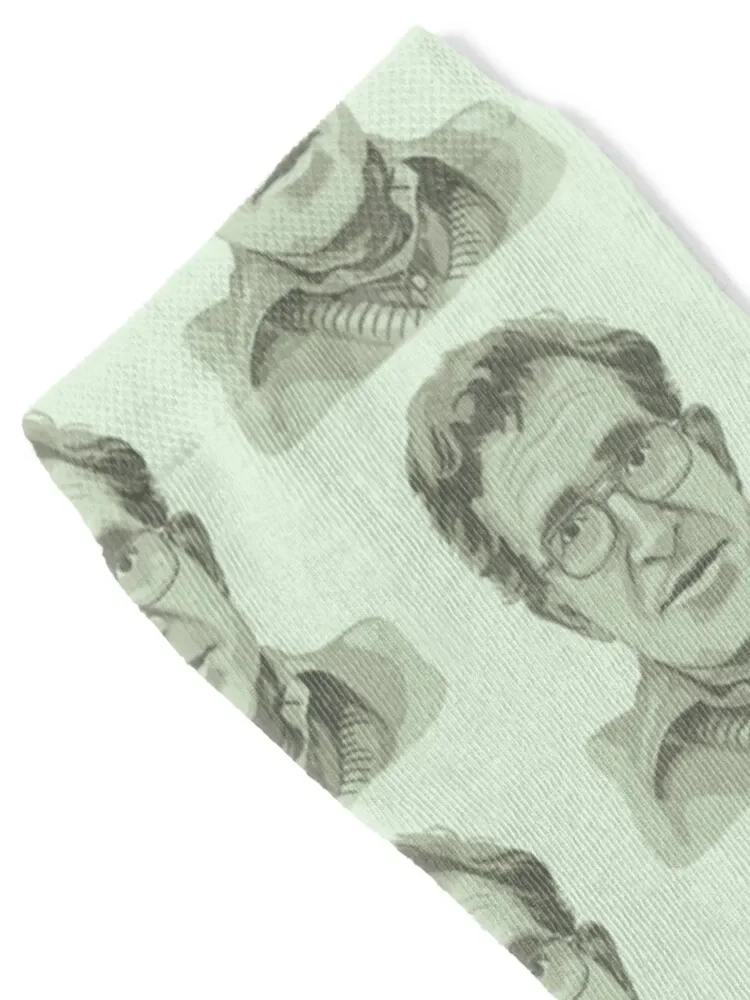 جوارب Noam Chomsky Portrait and Quote Socks لكرة السلة القطنية للرجال والنساء #2