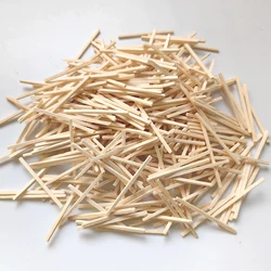 About 1000 PCs Small wooden stick model scene railing house making DIY material primary color color arithmetic stick