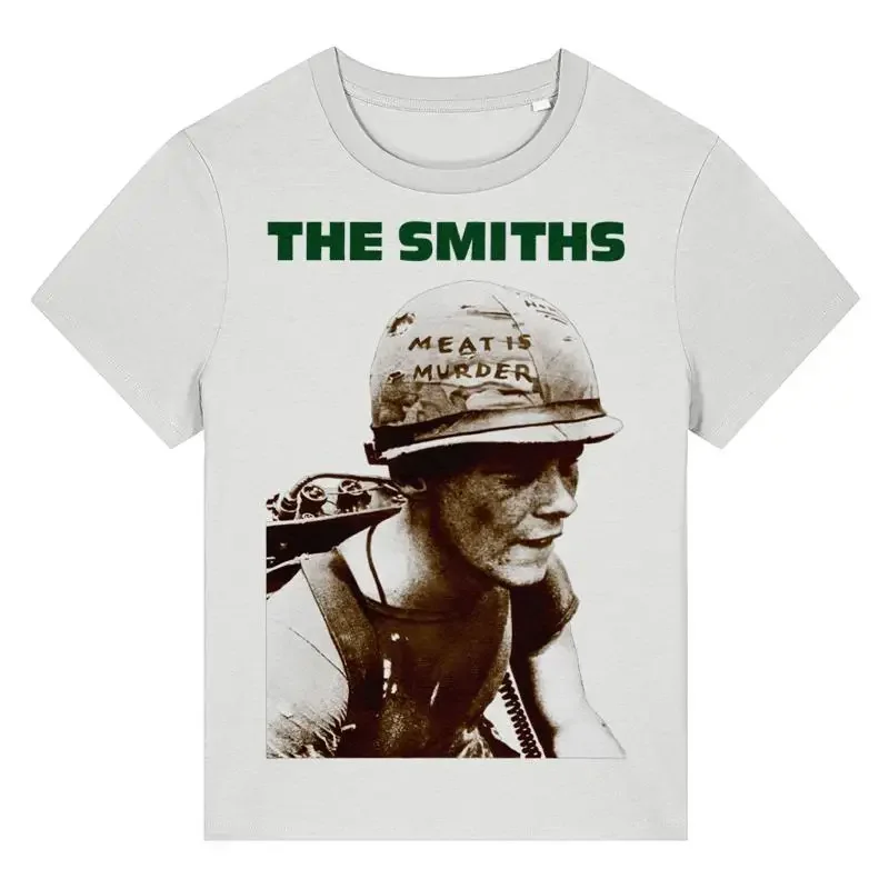 The Smiths Meat Is Murder Green Text Women'S Organic T Shirt Morrissey