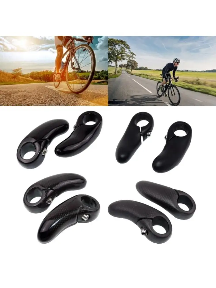 AliExpress Carbon fibers Mountain Bike Handlebar End Ergonomic Grip Light Weight Bicycles Vice Handle Bicycles Handlebar Extenders