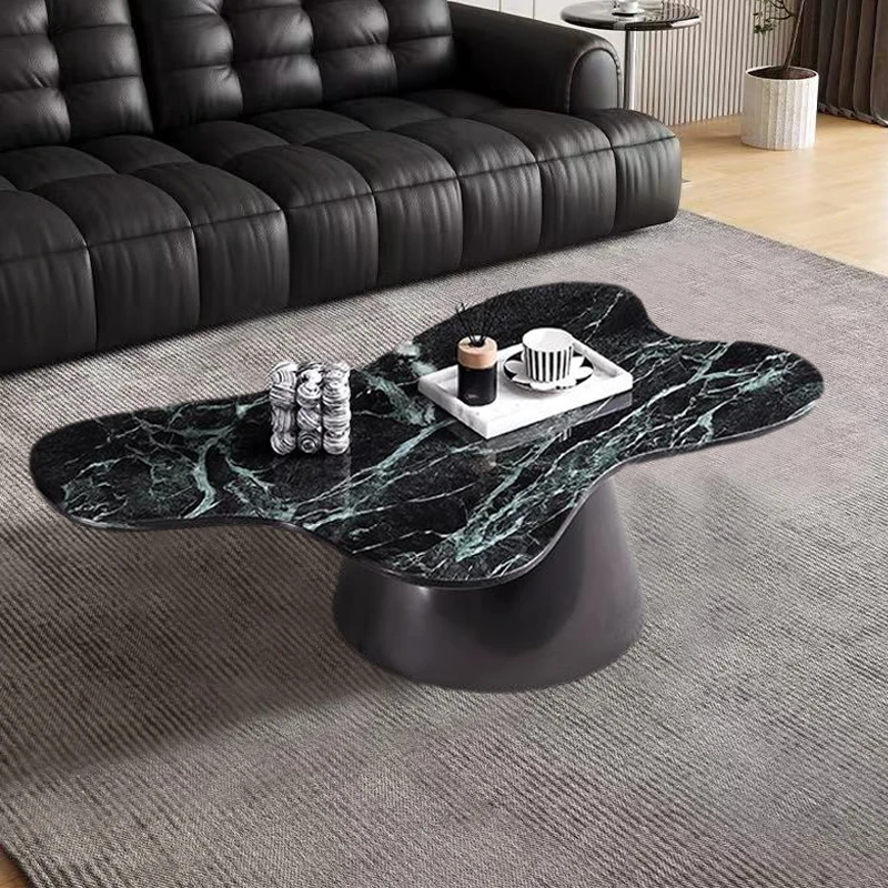 Elegant Furniture  Decorative Living Room Irregular Shape Coffee Table Modern Design Natural Marble Coffee Table