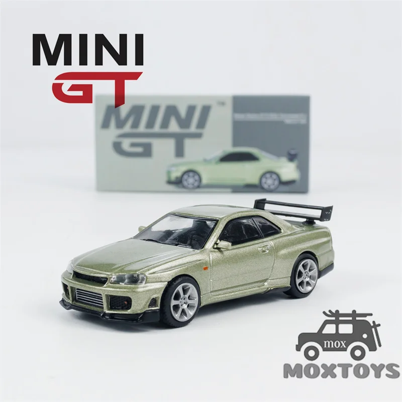 

Мини GT 1:64 Skyline GTR R34 tommykairr-z millселен нефрит LHD литая модель автомобиля