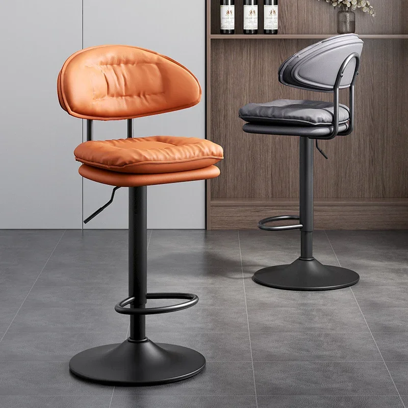 

Adjustable Household Bar Stools - Modern High Swivel Chair, Liftable Foot Stool, Comfortable and Functional Design, Counter Seat