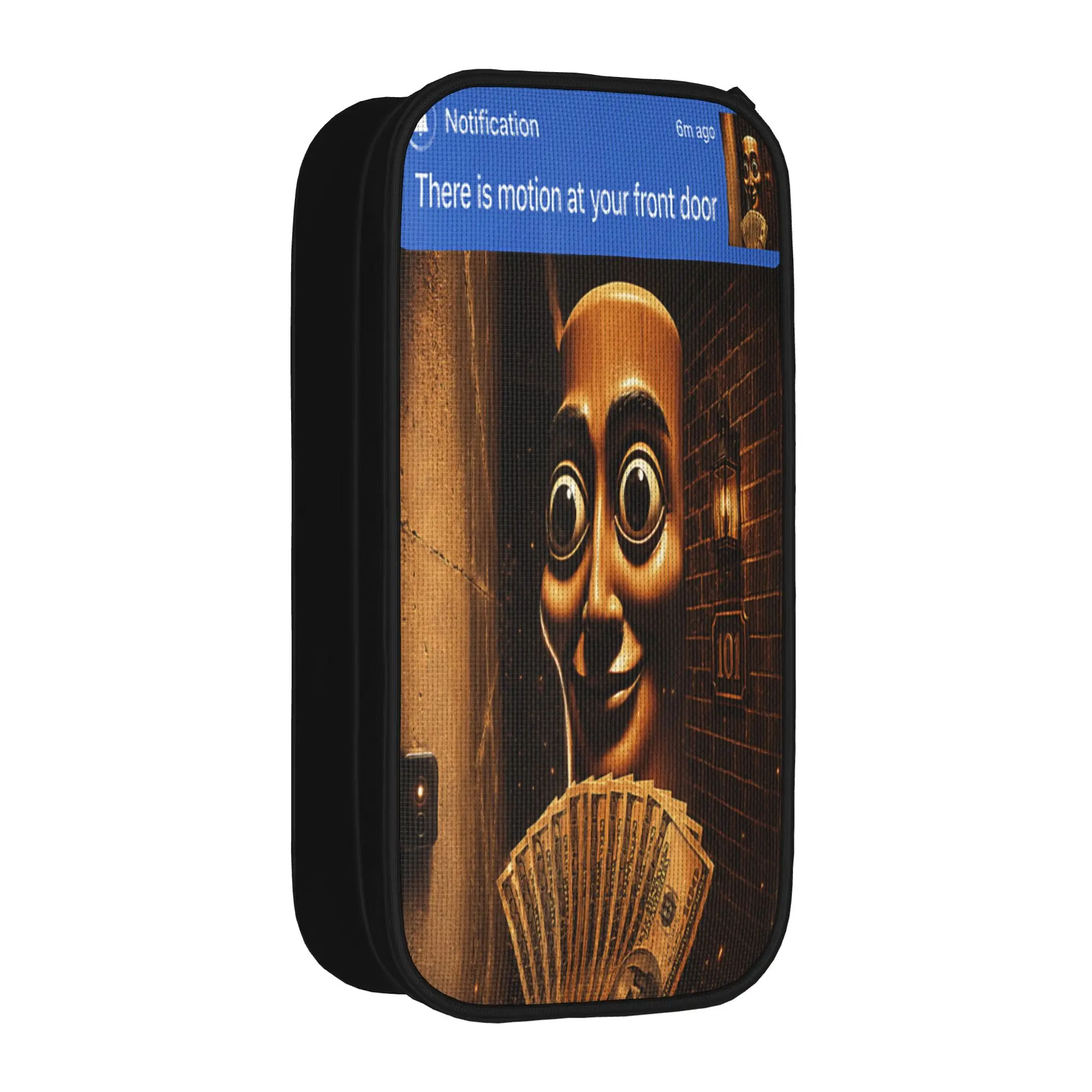 There is Motion at Your Front Door Tung Tung Tung Sahur Meme Pencil Case Large Pencil Box Girls Boys Zipper School Pencil Cases