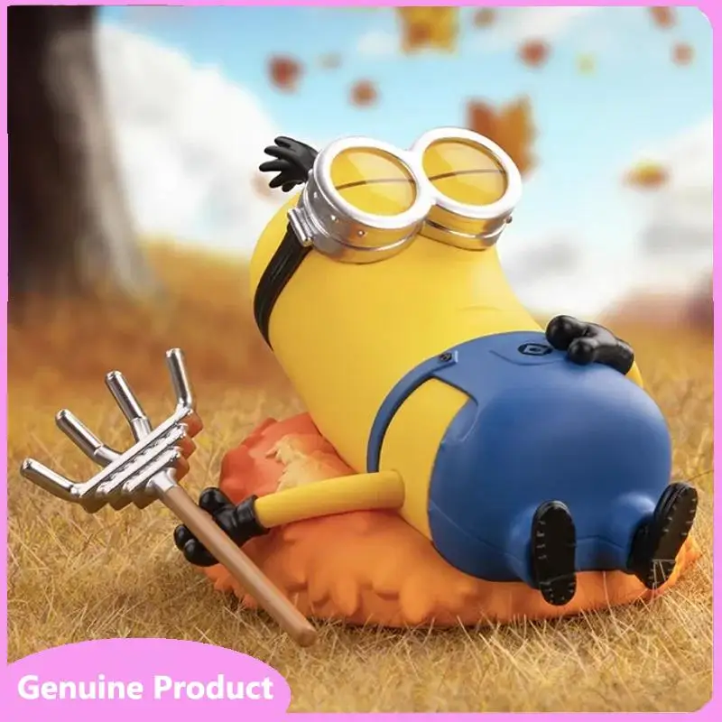 

100% Original Minions Lazy Every Day Series Blind Box Toys Mystery Box Original Action Mystere Cute Doll Kawaii Model Gift