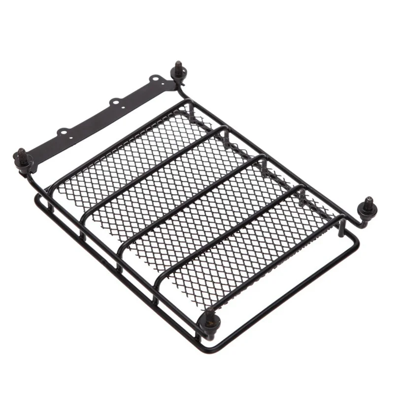 Portaequipajes de Metal para coche teledirigido, portaequipajes de techo de 155x105mm para Axial SCX10 Traxxas TRX4 RC4WD D90 Tamiya CC01 1/10