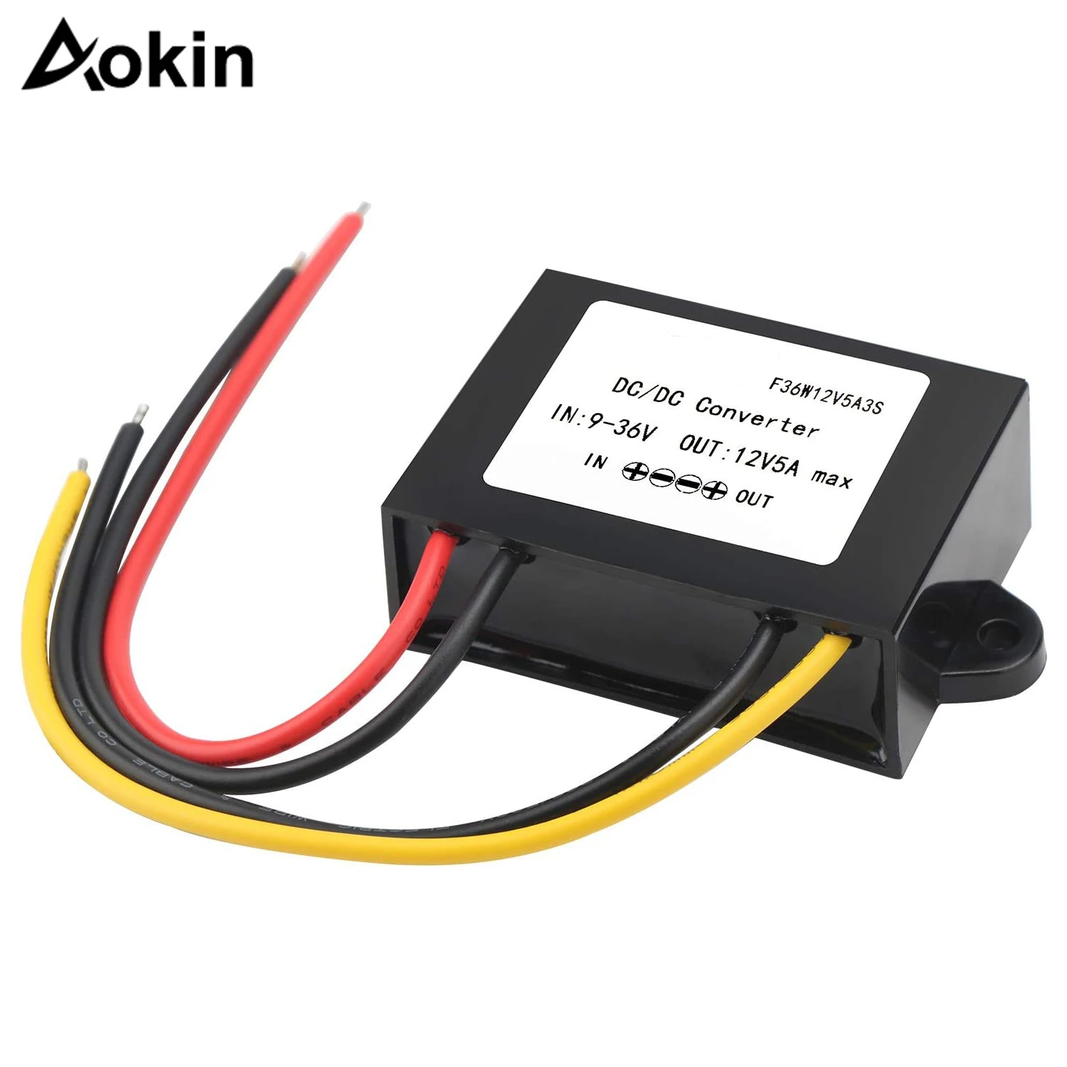 9V-36V to 12V Boost Buck Converter 5A 60W 3A 36W Waterproof Auto Step Up Down Voltage Regulator 12V Volt Transformer