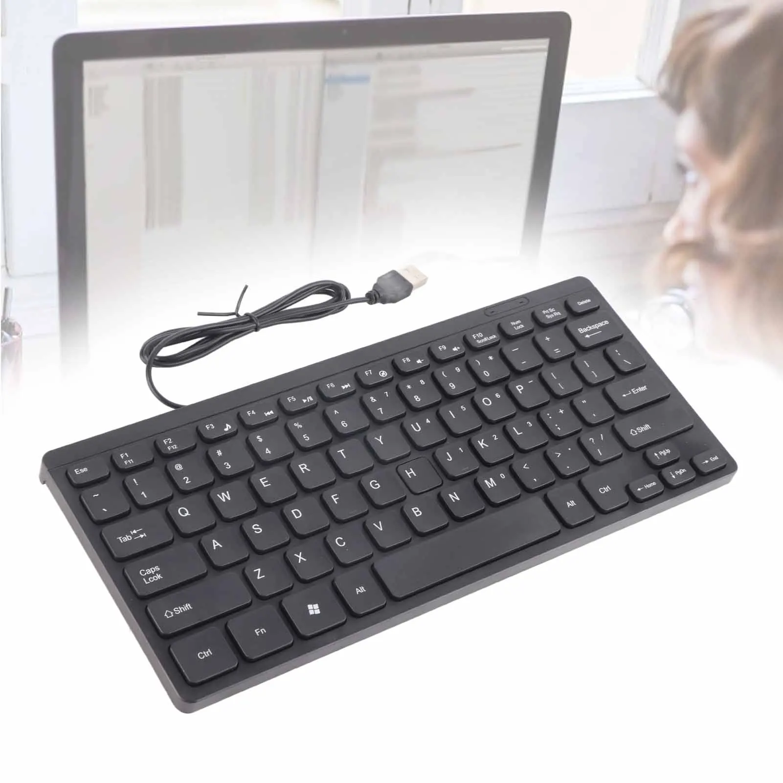 Mini Keyboard USB Wired Waterproof Multimedia Kaypad Portable Laptop Accessories K1000 Wired Keyboard Waterproof Kaypad