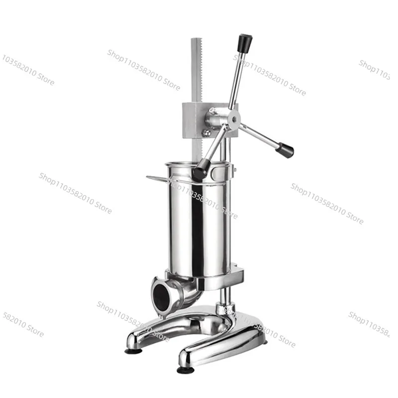 2L Commercial Manual Sausage Stuffer, Professional Hand Crank Sausage Maker & Filling Machine