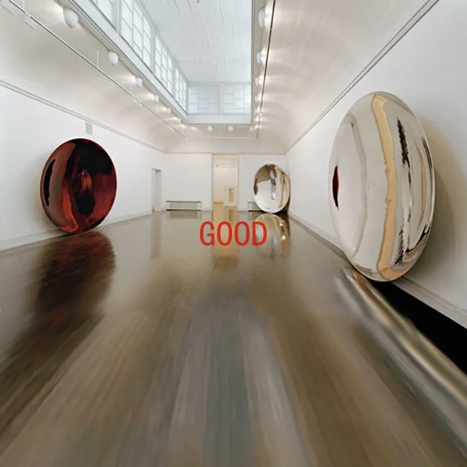 SUS304L Anish Kapoor 60/70/80/90/100/110/120cm stal nierdzewna Sky Mirror Home wklęsłe lustro klasyczna dekoracja ścienna