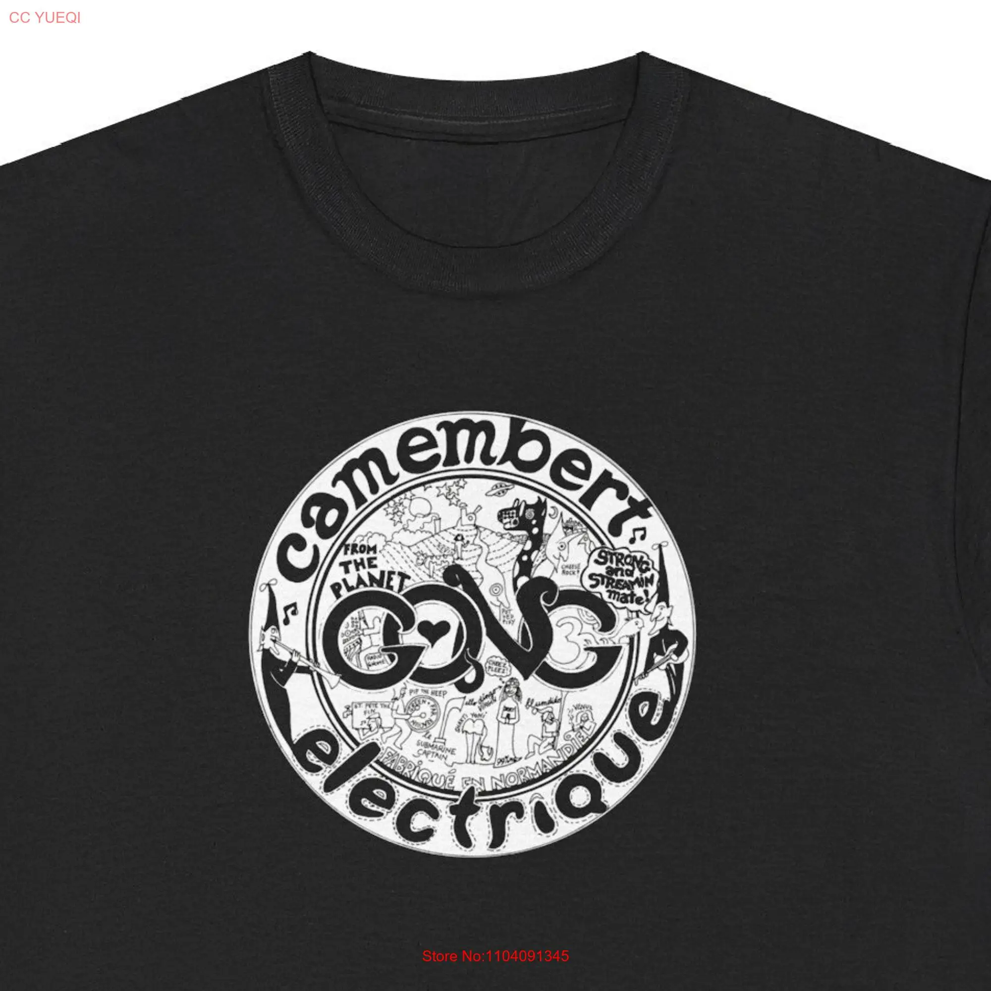 Gong Camembert Electrique T Shirt long or short sleeves