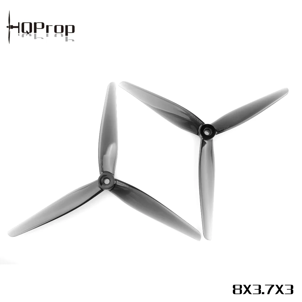 2/4/6pairs HQprop 8x3.7x3 8inch Propeller Shaft 3-blade Props For 8inch Multirotor Macroquad Diy Fpv Racing Drone Accessories