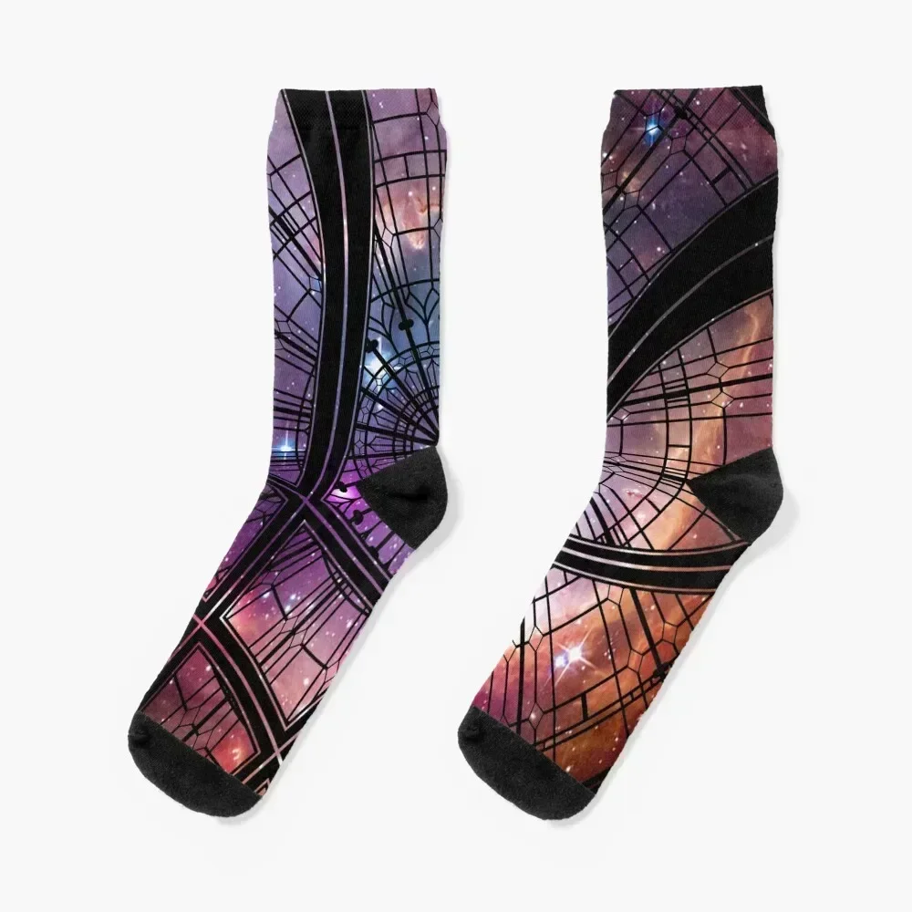 

Strange window Socks with print Crossfit Hiking boots golf Socks Men Women's
