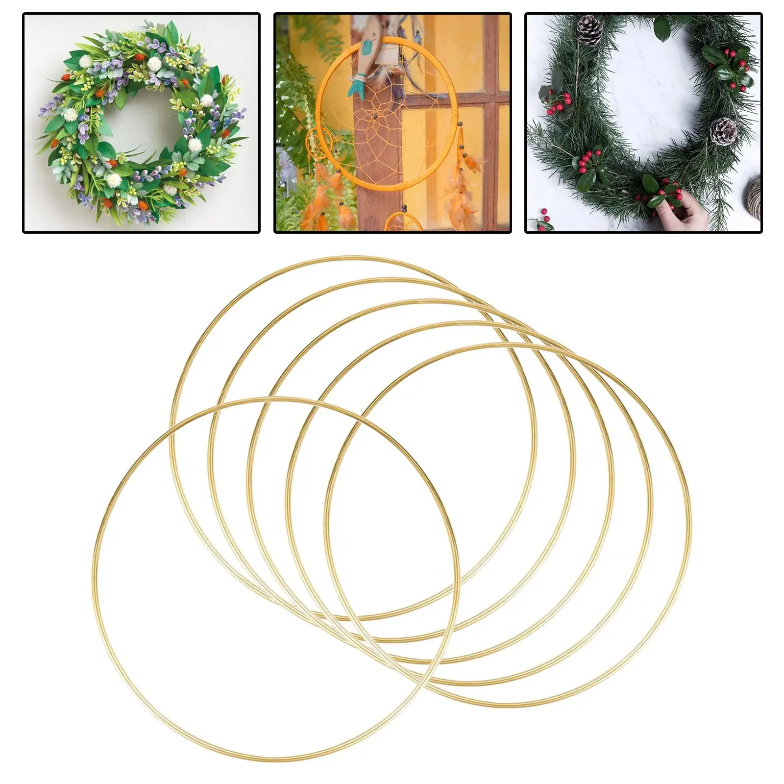 12 inch  Floral Hoop Hoop Rings for DIY Macrame Wall Hanging Crafts