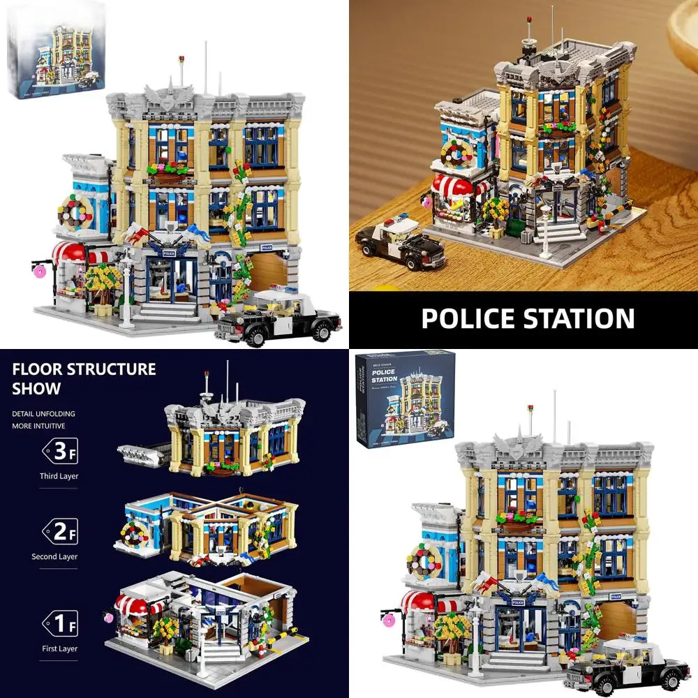 Kit di costruzione Street View modulare a 3 livelli con 2967 pezzi, display da collezione per adulti e adolescenti