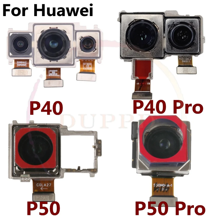 Original For Huawei P50 P40 P30 P20 P10 P9 Pro Plus Lite Backside Big Main Rear View Back Facing Camera Module Flex Cable