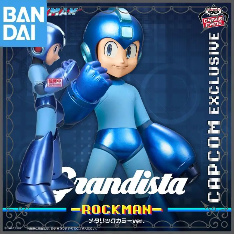 

Genuine Bandai Namco Banpresto Rockman Drn.001 Mega Man Pvc Anime Figure Model Collector Desktop Ornament Toy Gift In Stock
