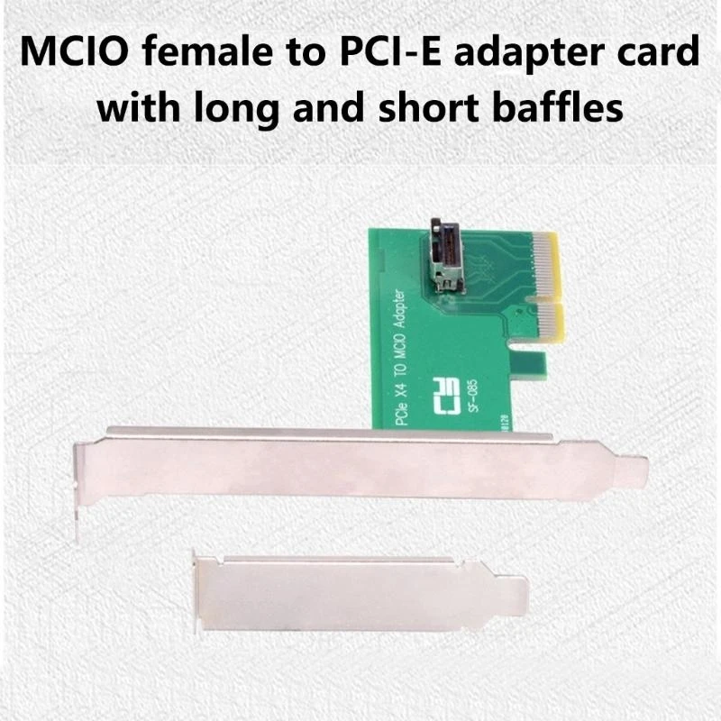 PCIE 5.0 4X в MCIO Женские интерфейсы преобразователей карт для настольного офиса PCIE 5.0 4X в MCIO Adapter Accessories