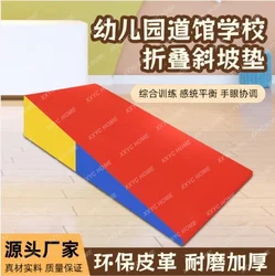 Gymnastics Wedge Mat Folding Incline Gym Fitness Skill Shape Tumbling Mat for Gymnastics for Kids Play, Home Exercise, Aerobics