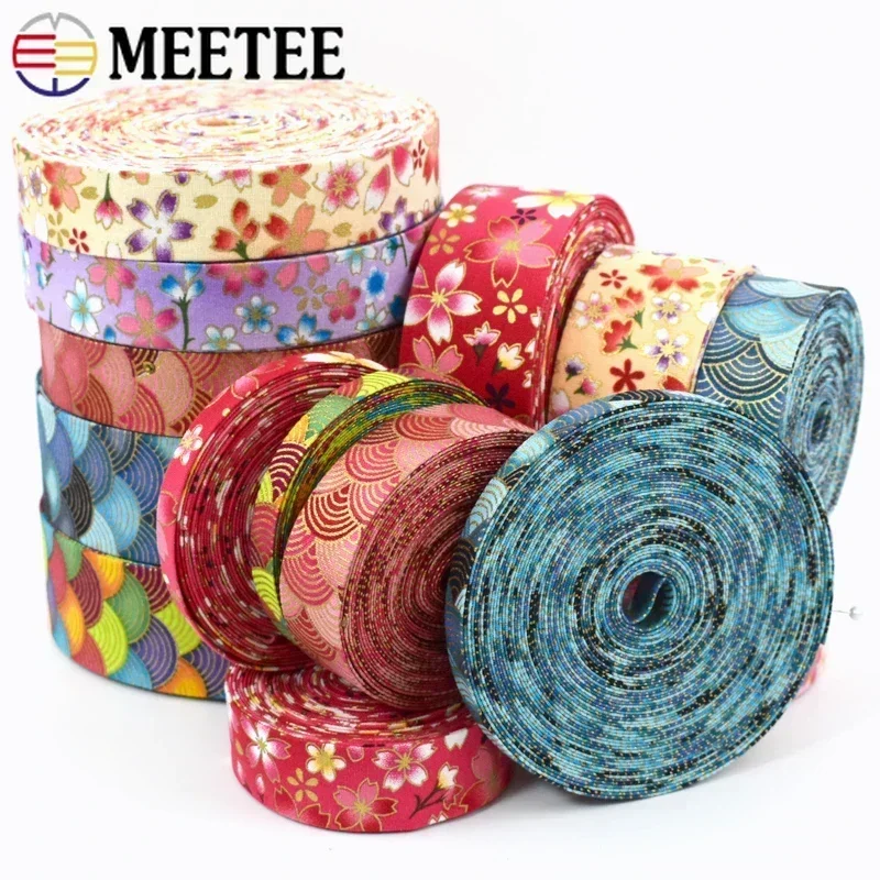 5/10Yards Meetee 10/25/40mm Ethnic Jacquard Webbing Tape Decoration Lace Ribbons Belt Package Clothing DIY Sewing Accessories