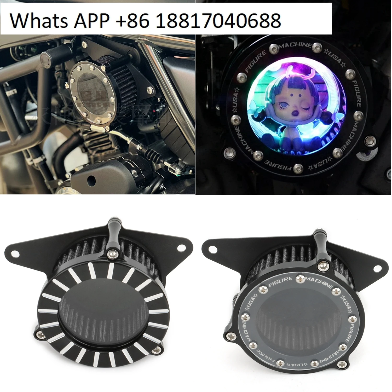 

Suitable for TR300 air filter tr300 modified shell plate transparent with lamp non-destructive left decorative side panel cover