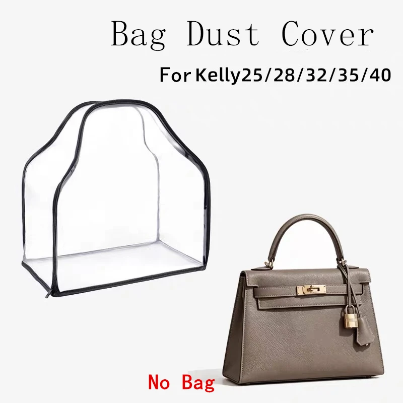 Bag Dust Cover For Hermes Kelly 25 28 32 Handbag Transparent Moisture-proof  Anti Mold Storage Protective Cover Bag Accessories