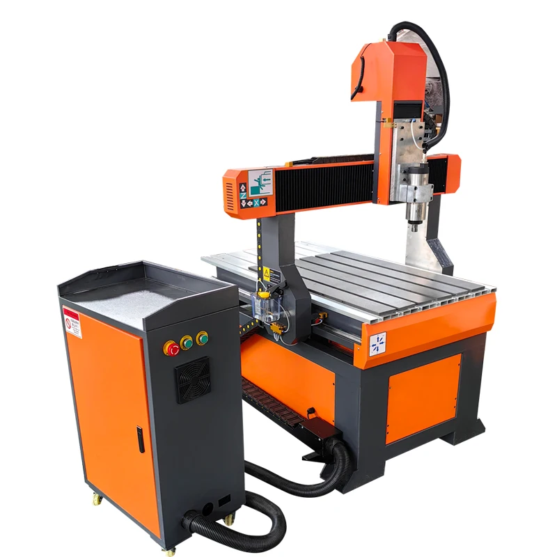 Hobby Wood CNC Router 6090 Woodworking Carving 4 Axis NC Studio Single Spindle Leadshine Motor Machine