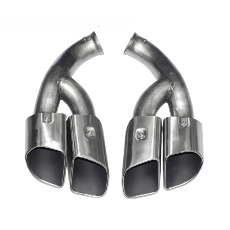 

Exhaust tip for 2015-2017 Porsche Cayenne Quad Round Square Tailpipe GTS Exhaust Pipe Muffler TURBO Exhaust Head