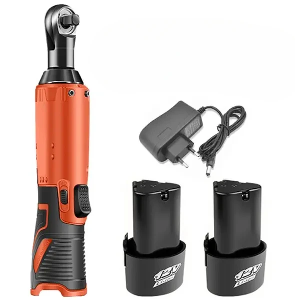 12V/18V Impact Wrench Cordless Rechargeable Electric Wrench 3/8 Inch Right Angle Ratchet Wrenches Impact Driver Power Tool