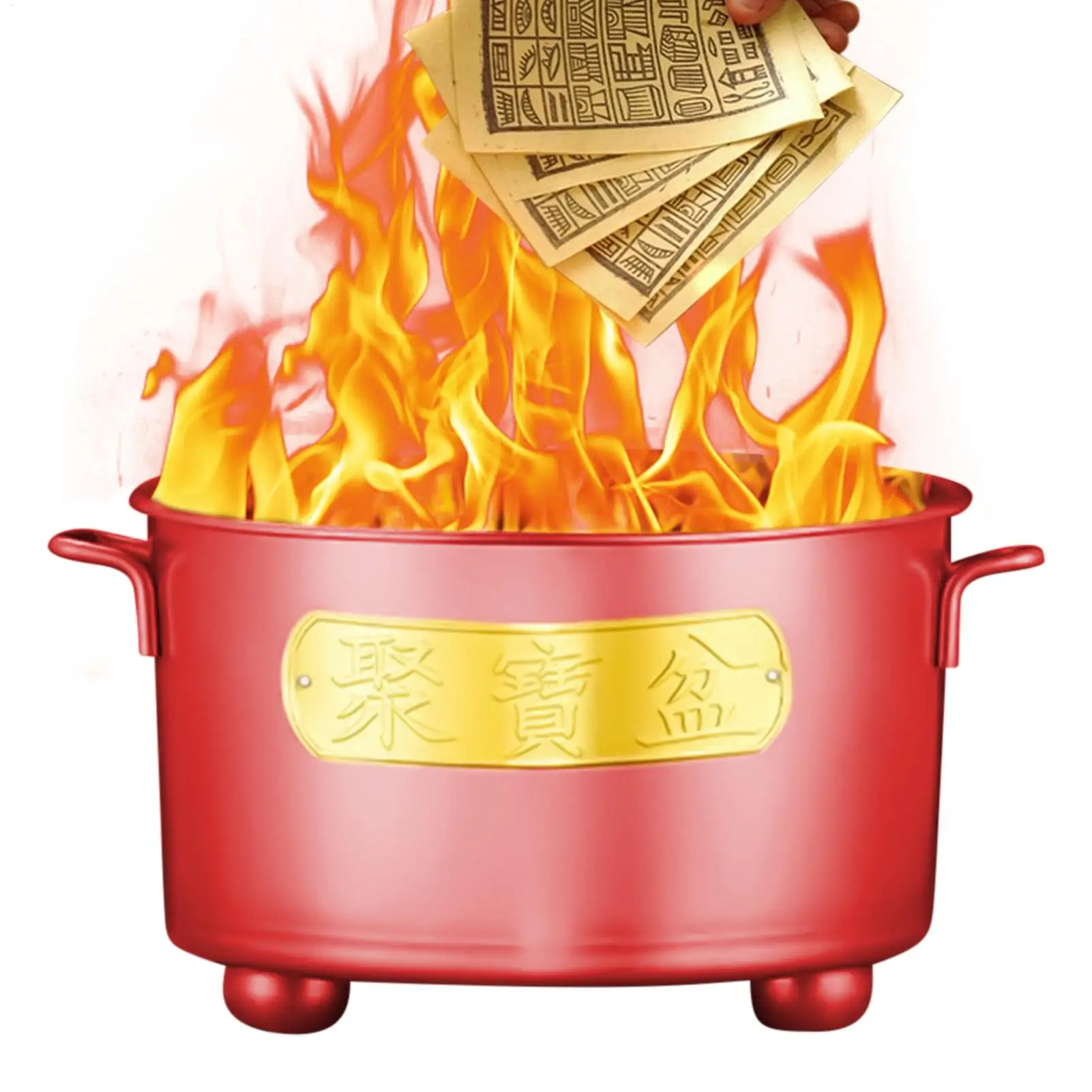 

Burn Cage Heat-Resistant Incinerator Burner Portable Paper Money Burn Bin With Lid For Wood Garbage Garden Backyard Farm Patio