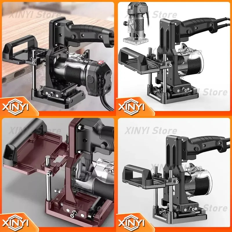 Slotting Machine Bracket for Woodworking Tools Two in One Connector Positioning Drilling and Slotting Tool Mold for Trimming