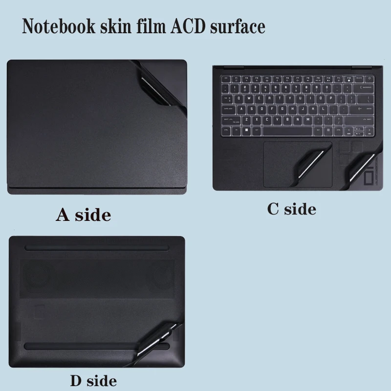 ل 14 بوصة HP OMEN Transcend الألعاب المحمول 14t-fb100 كمبيوتر محمول الجلد سهلة قطع ملصق شاشة طبقة رقيقة واقية لجسم الكمبيوتر #4