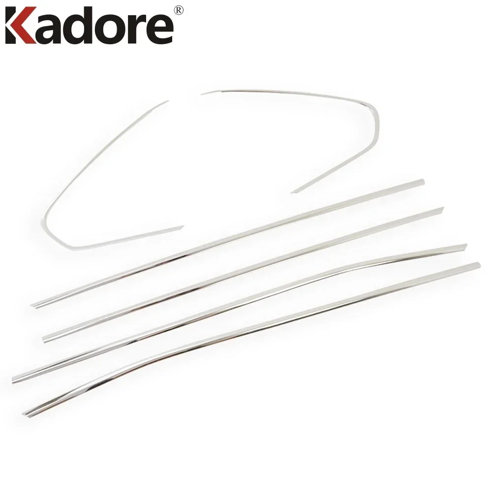 For Toyota RAV4 RAV 4 2019-2021 2022 2023 2024 Car Window Glass Decoration Moulding Strips Trim Exterior Styling Stainless Steel