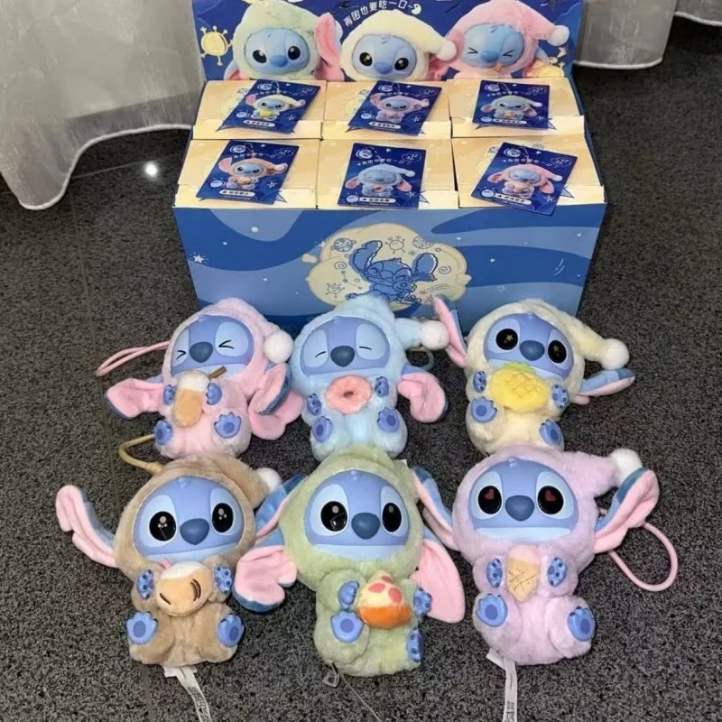 

New Stitch Eat Sleep Series Vinyl 1pcs 2pcs 3pcs 6pcs Blind Box Pendant Mystery Box Toy Plush Doll Mystery Toy Gift