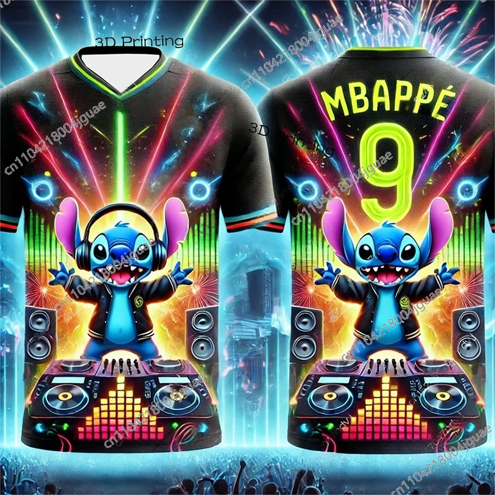 طبعة خاصة غرزة كرة القدم جيرسي Mbappé رقم. 9 تي شيرت كرة القدم للتدريب، تي شيرت فضفاض قابل للتنفس للجنسين