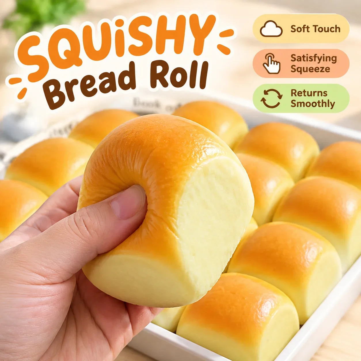 Squishy Stress Relief Toy Hawaiian Bread Slow Rising Squishies Cross Border Hot Foreign Trade Exclusive Street Stall Viral