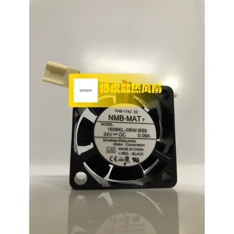 1606KL-05W-B59 24V 0.08A Original NMB-MAT 4CM Fan for Fanuc Numerical Control Machine Tool