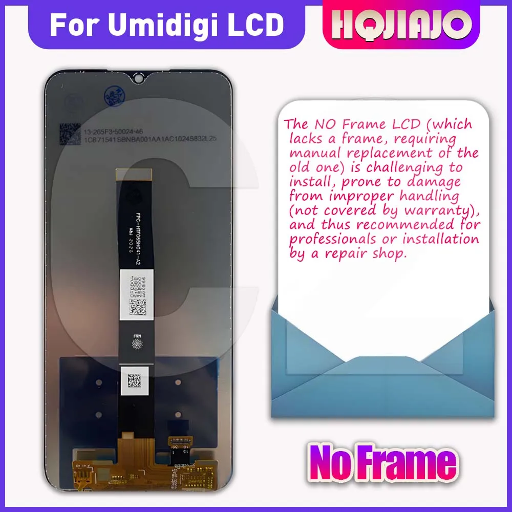 6.52'' LCD For Umidigi C2 c2 No Frame Display Touch Screen Digitizer Assembly Replacement repair 100% Tested