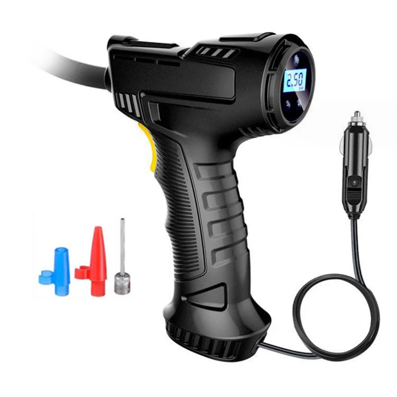 

Handheld Air Compressor Inflatable Pump Portable Air Pump Tire Inflator Digital For Car Bicycle