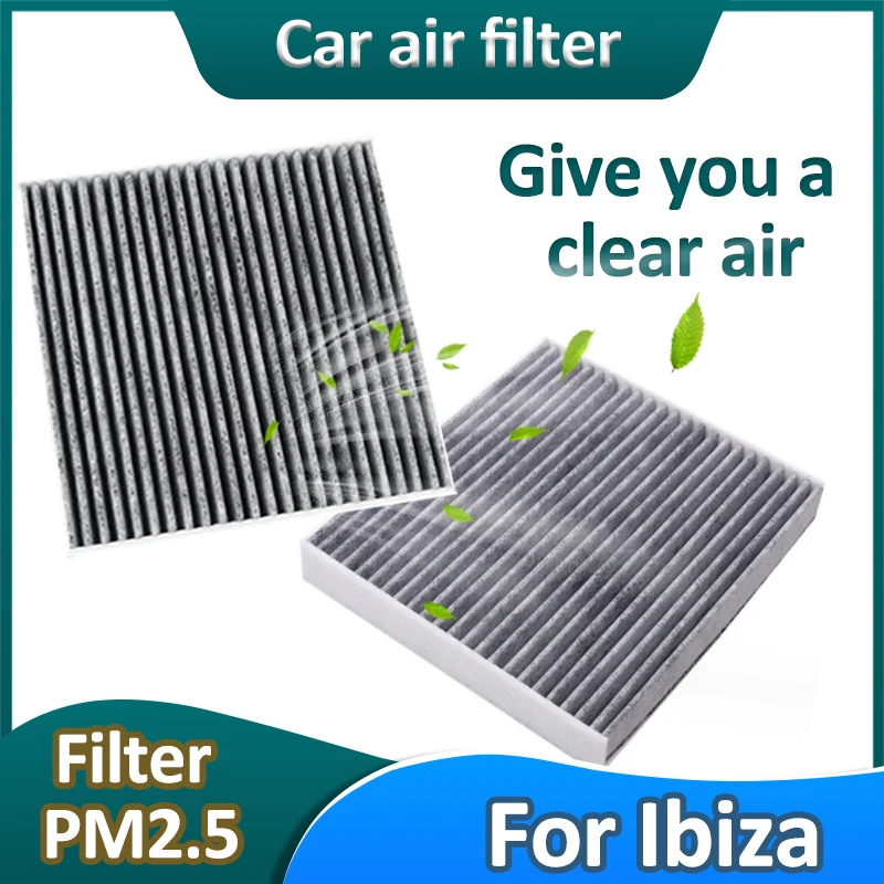 

For SEAT Ibiza 6J 6P MK4 2009~2017 2016 2015 Atmosphere Car Air Conditioning Filter Cabin Pollen Purifier PM2.5 Car Accessories