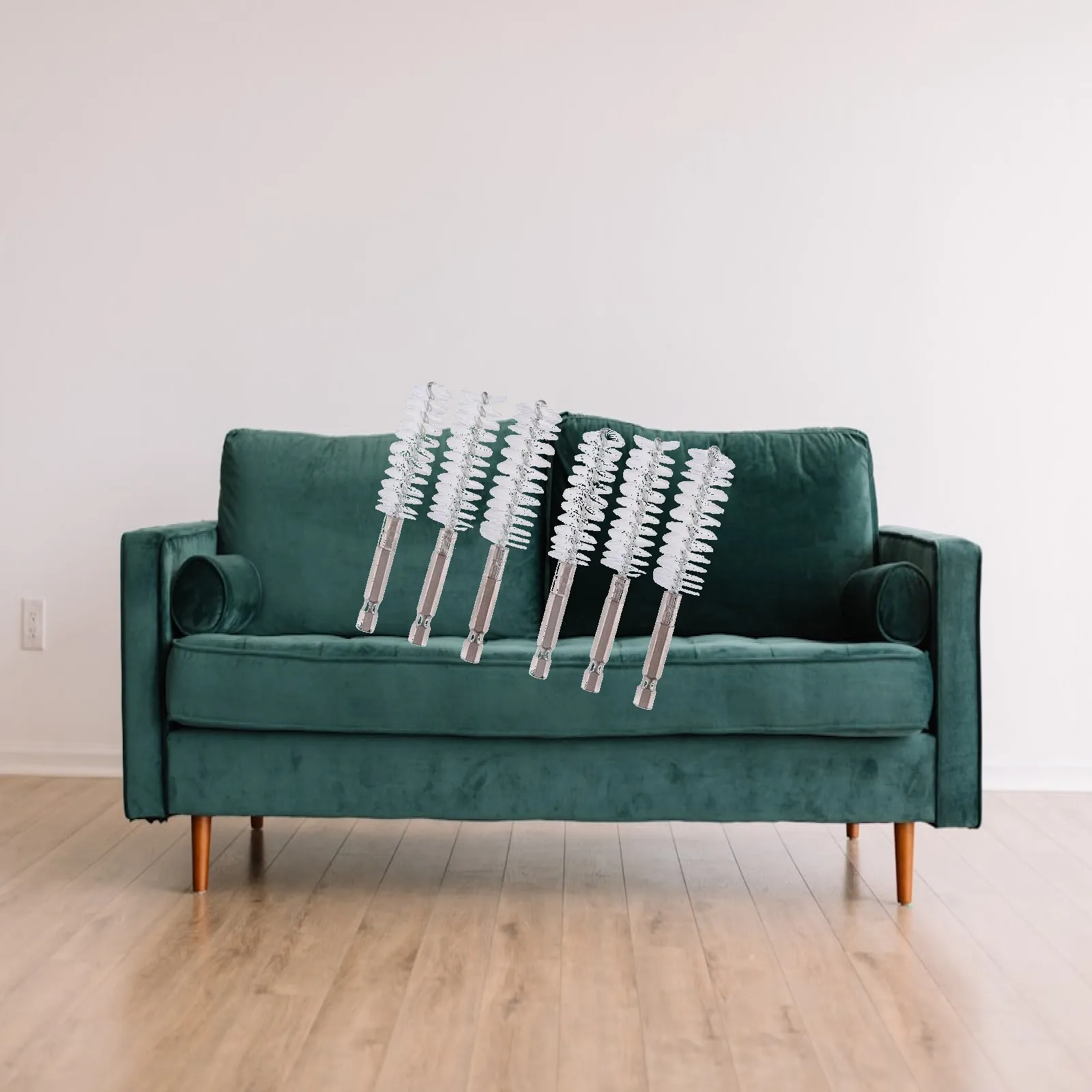 Tube Cleaning Wire Brush Set with Stainless Steel Brushes for Drill Impact Paint Remover and Rust Cleaning Tools
