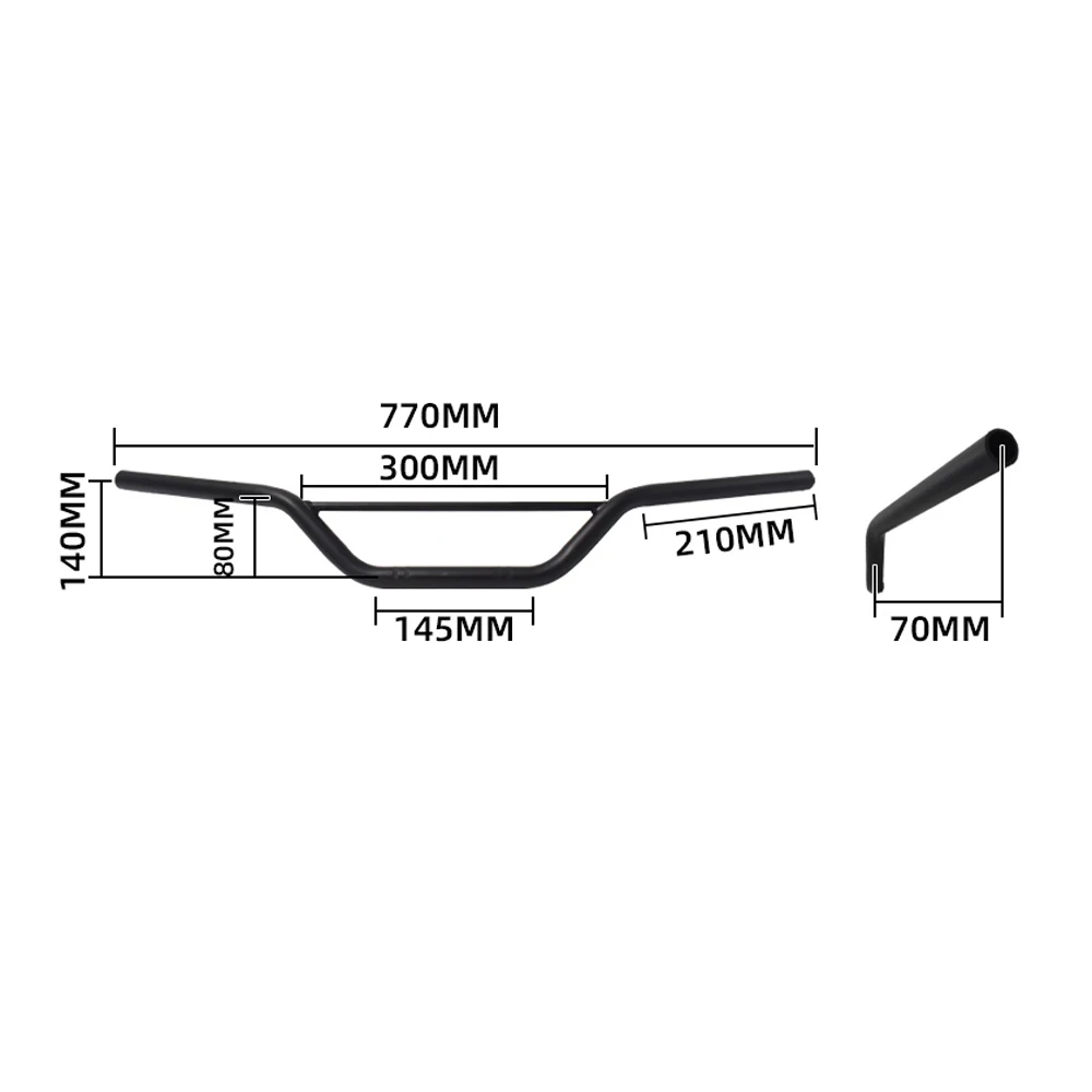 Moto Vintage 22mm manubrio maniglia Crossbar moto volante per Honda Ducati Tracker Cafe Racer Royal Enfield