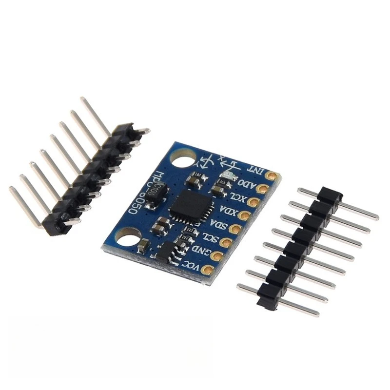 MPU-6050 module 3-axis acceleration gyroscope 6DOF GY-521 has code schematic