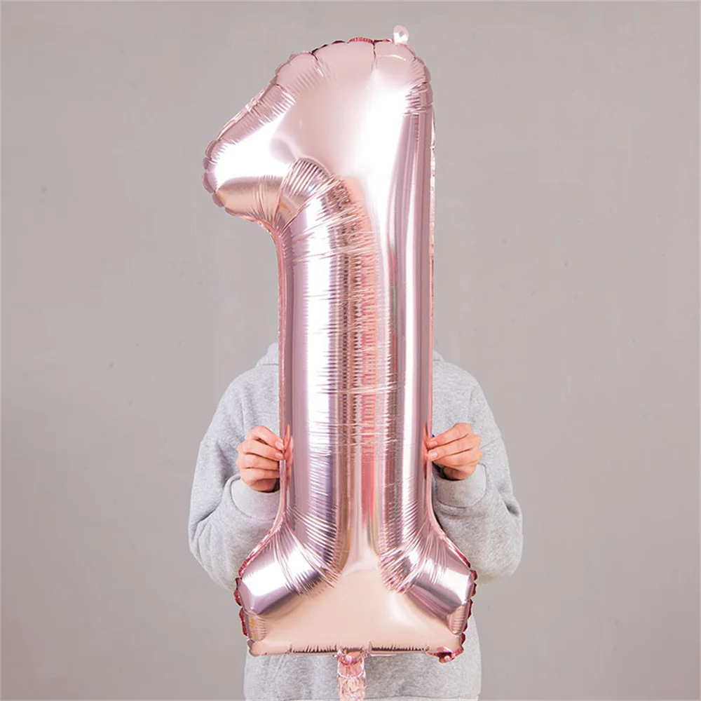 Foil Numbered Balloons 0-9 Balloons Birthday Wedding Birthday Decorations Supplies Anniversary Gift Party Decoration 32Inch 1PC image 3