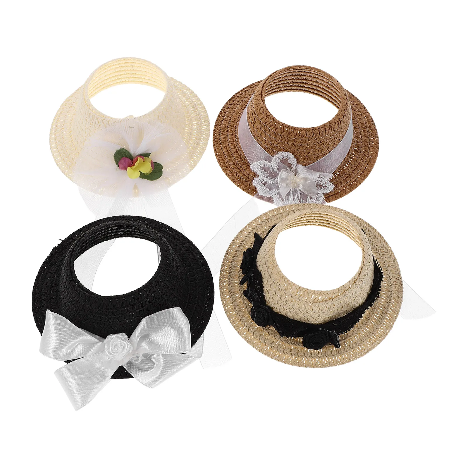 4 قطعة قبعات الرامي الصغيرة DIY بها بنفسك الاطفال اللعب أنيقة القوس تصميم خفيفة الوزن ديكور الحفلات مصغرة أفضل القبعات المشاريع الحرفية الشعر