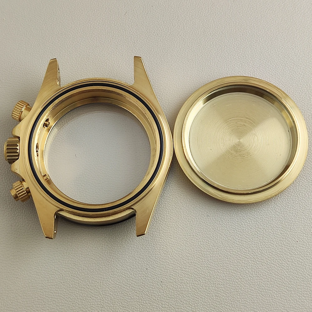 39mm vk63 case Stainless Steel Sapphire Glass Japan Quartz Movement Quartz electronic Watch Case Suitable For VK63 Movement