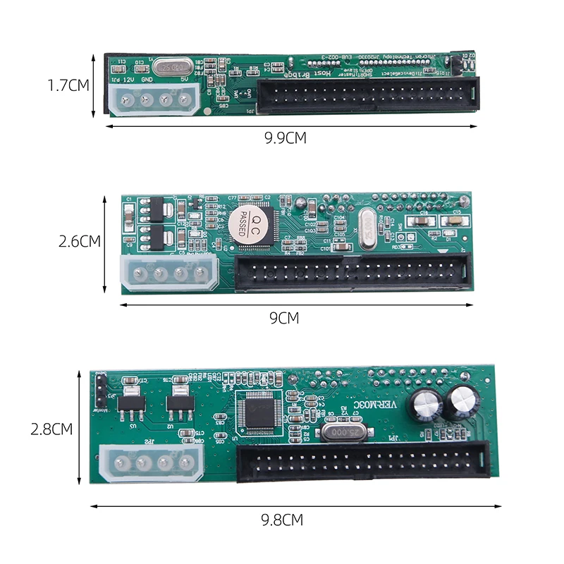 SATA ke adaptor IDE 2.5 " / 3.5" seri ATA SATA HDD ke PATA IDE 39/40Pin konverter 4Pin daya SATA ke papan Riser konektor PATA