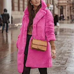 Faux Leather Winter Sheepskin Coat For Women Outwear Women's Warm Suit Teddy Bear Women's Jackets Autumn Faux Fur Coats