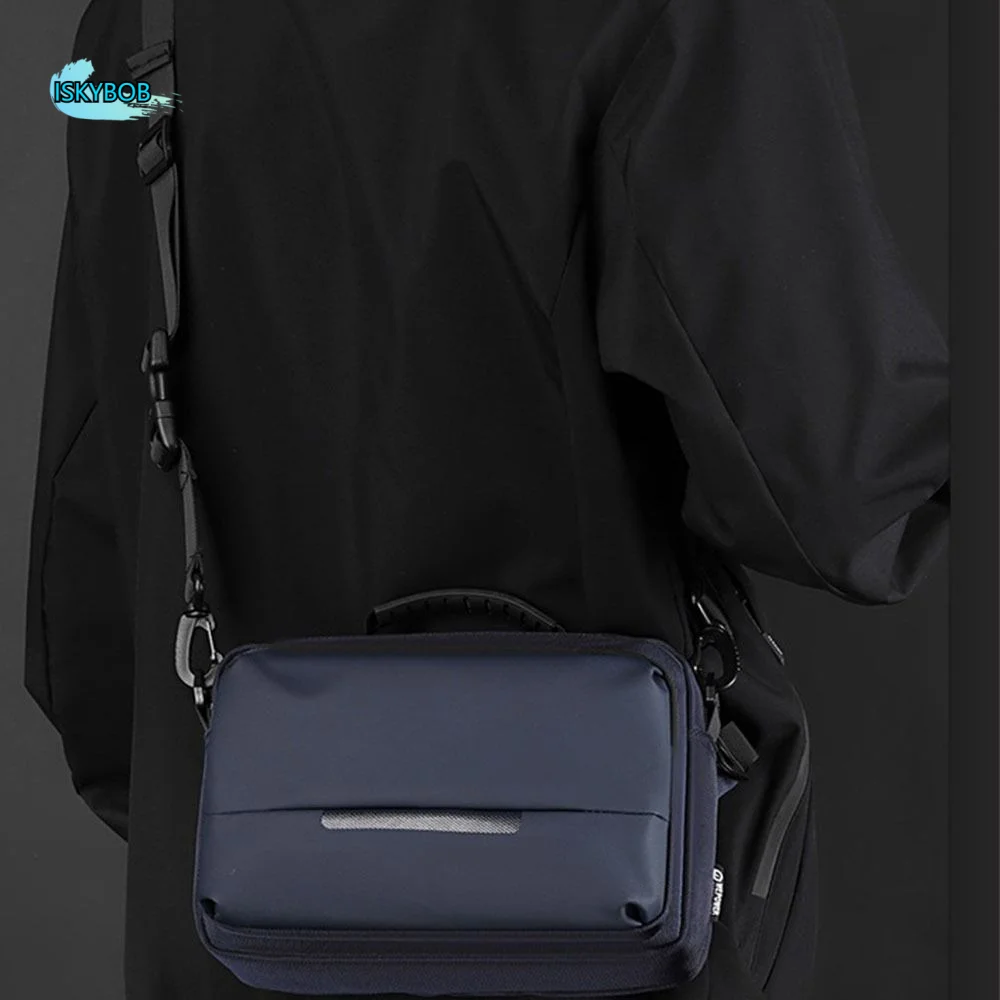 

Waterproof Man Crossbody Bag Large Capacity with Handle Shoulder Nylon Bag Multi-Pockets Multi-functional Business Chest Bag