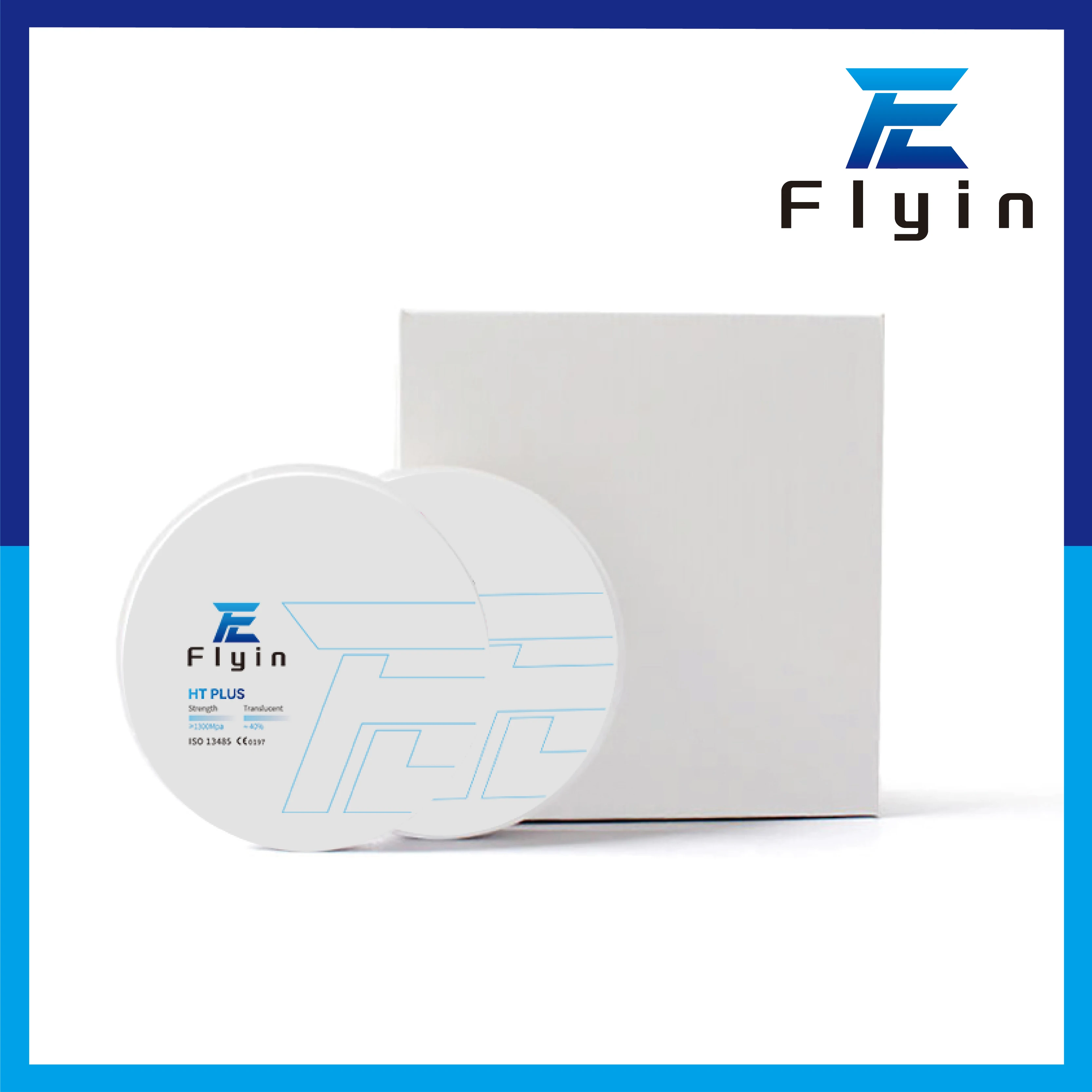 Flyin zirconium disc with highest bending strength for crown and bridges zircon bloc for dental milling machine cad cam